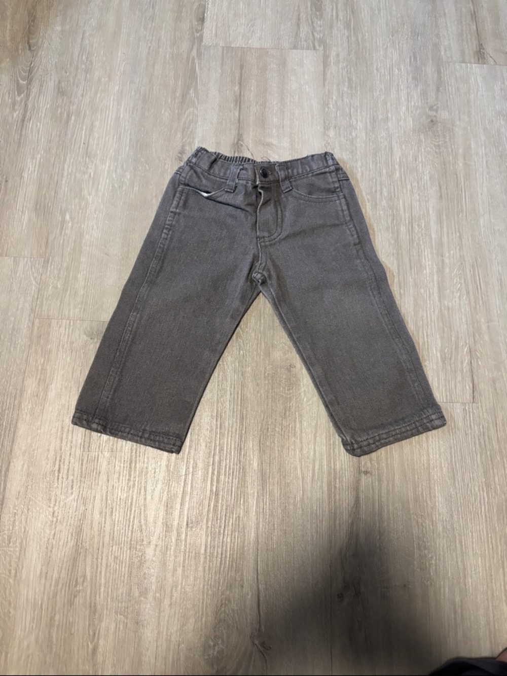 Kids Elastic-Waist Gray Jeans‎ — Comfortable Everyday Bottoms